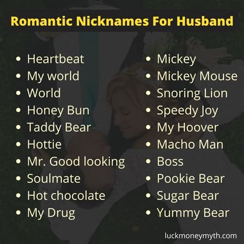170 Cute And Funny Nicknames For Husband To .